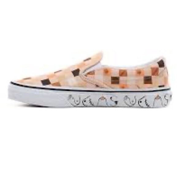 Size 6- Women’s VANS Era Breast Cancer Awareness Size 6 Brown White Peach Check - Picture 1 of 9